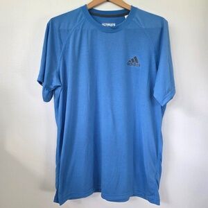 Adidas Men's Blue Short Sleeve Ultimate Tee - XL